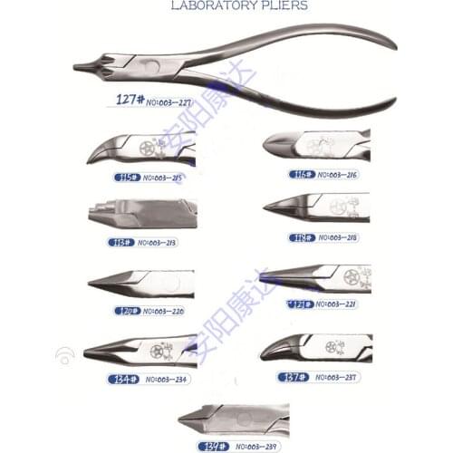 4 Pieces/Lot Dental Tooth Laboratoy Pliers Extracting Forceps 10 Size To Choose Dental Surgical Tools