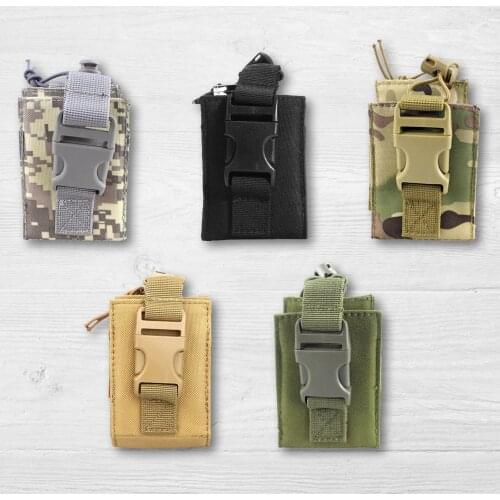 Outdoor Sports Tool Bag Tactical Walkie Talkie Bag Wireless Calling Machine Bag Multifunctional Military Fan Accessory Pocket
