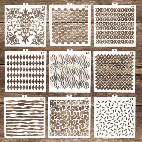 13 cm DIY Craft Layering Candy Background Stencil For Wall Painting Scrapbooking Stamping Album Decorative Embossing Paper Cards