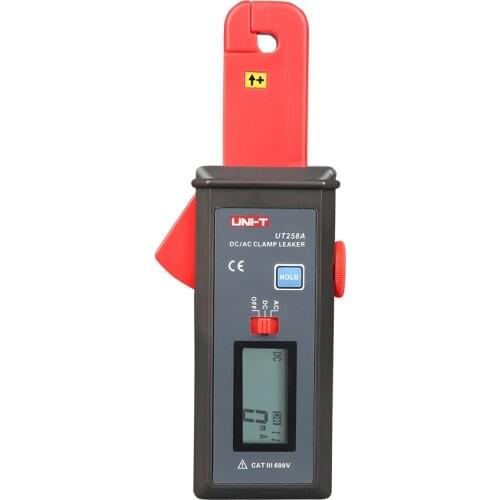 UNI-T UT258A 60A AC/DC Clamp Leakage Meter Digital Multimeter Resolution 1mA Data Storage RS-232 Data Transfer
