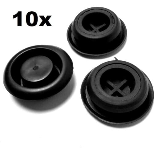 10x Cab soundproof rubber plug For Honda / Nylon Retainer Clip Brand New