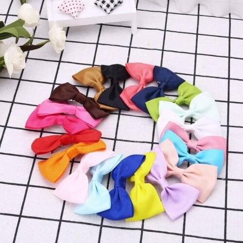 20Pcs Baby Girl Kids Hair Bow Boutique Alligator Clip Grosgrain Ribbon Bowknot