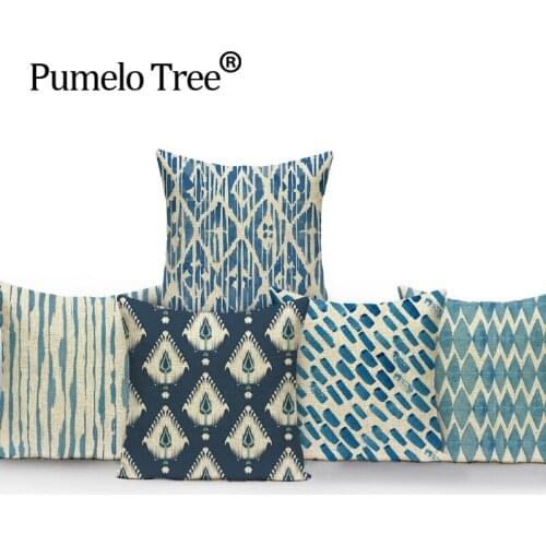 Geometric Square colorful Home Cushion Decorative soft nordic seat car Covers linen Camouflage fresh suit cushion almohada