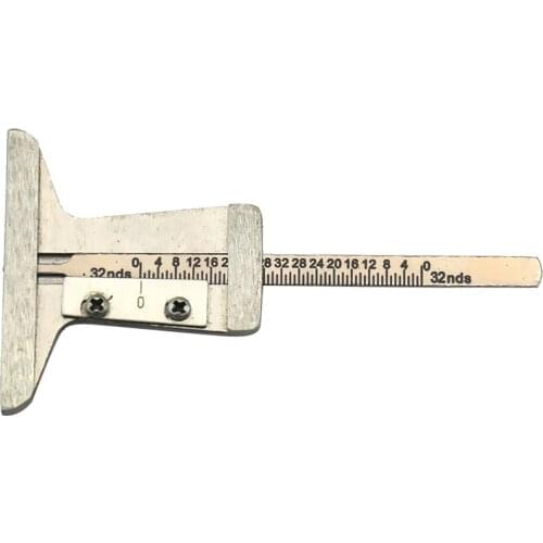Car Stainless Steel 0~32ndsTyre Tire Tread Depth Gauge Caliper Measure Tool Compact Design Pocket Size Convenient