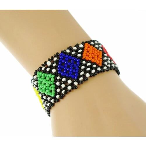 Handmade Bead Bracelet Hippy Friendship Popular Roll Crochet Woven Seed Beads Colorful Bracelets For Women Men 2018 Gift