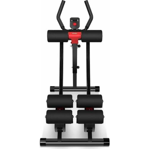 Home Gym Ab Trainer Workout Machine with LCD Display, Foldable Fitness Equipment Abdominal Crunch Coaster
