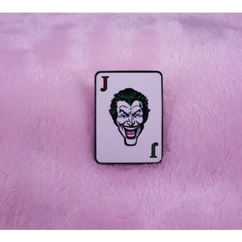 The Joker playing card enamel pin fans wonderful gift