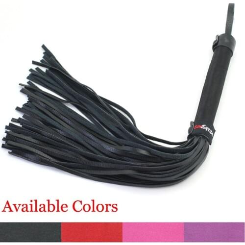 40cm satin and PU bondage whip, artificial leather flogger whip, bedroom spanking whip sex games toys for couple, sex products