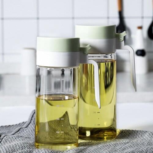 High Borosilicate Glass Leak Proof Oil Bottle Large Capacity Household Soy Sauce Vinegar Pot Seasoning Container Kitchen Tools