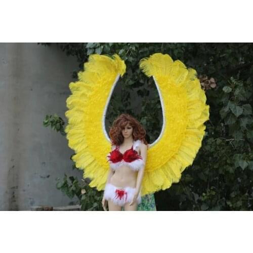 Lemon yellow Angle Wings Props DIY Customization for Cosplay photography Game Display Game Party Wedding wing costume props