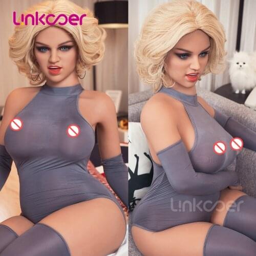 Linkooer 160cm Real TPE Sex Dolls Fat Body Big Boobs Sexy Ass Vagina Oral Anus Blonde Pretty Adult Toys Male Doll
