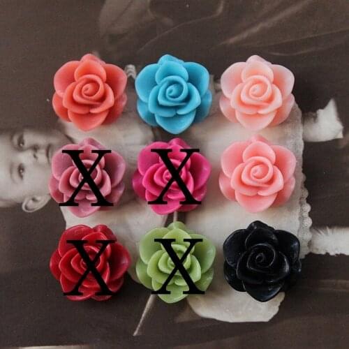 Min.mix order 5 kinds of color 100PCS Mix Colorful Gerbera Flower Resin Cabochon - DIY For Jewelry Decoration-(CAB-SA-MIXSS)