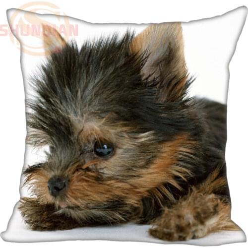 Fashion Custom Pillow Case Cute Yorkshire Terrier Pillowcases zipper
