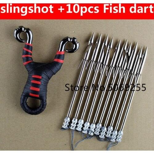 Powerful Multi-function Archery Bowfishing Shooting Fish Slingshot Catapult Arrow Darts Hunting Bow Fishing Sling Shot Arrow Kit