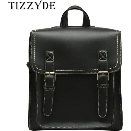2019 New Fashion PU Women Backpack High Quality Female School Bags Womens Black Backpacks Vintage Teenage Girls Bag ZZL197