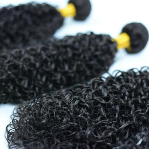 Adorable Synthetic Kinky Curly Wig 10-26inch Heat Resistant Iron-able Woman Hair Natural Black Single 3pc Bundle American