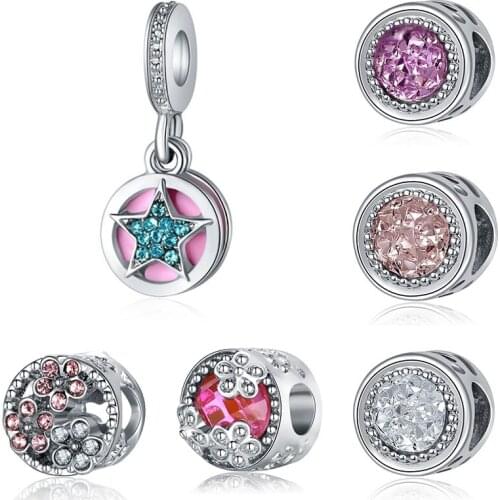 Fit pulsera charms plata de ley original bracelet beads for jewelry making fashion jewelry making bijoux berloque charm