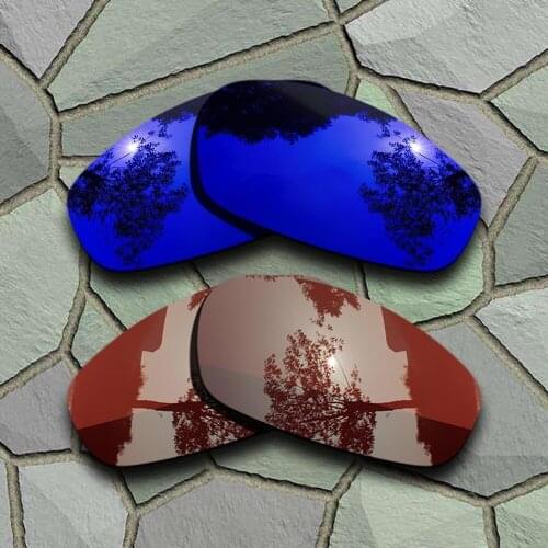 Violet Blue&Bronze Brown Sunglasses Polarized Replacement Lenses for Oakley Split Jacket