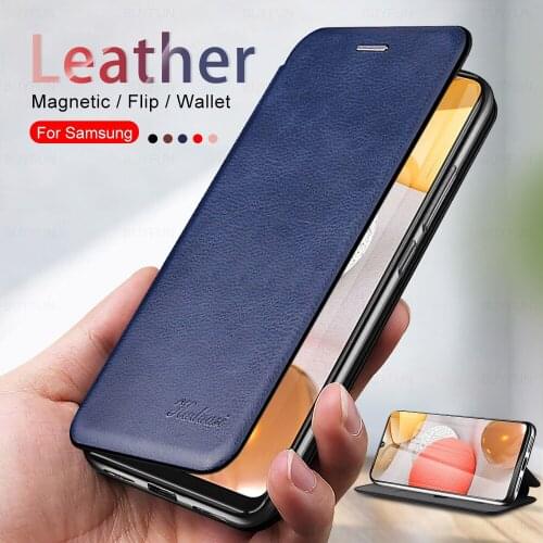 Самсунг а 42 case leather texture magnetic flip phone covers case for samsung galaxy a42 sm-a425b/dsn 6.6'' phone coque fundas
