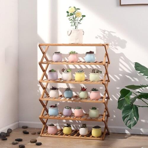 Free Installation Folding Multi-layer Shoe Rack Simple Household Economic Racks Dormitory Door Storage Rack Bamboo Shoe Cabinet