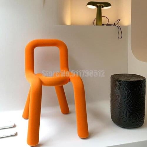 Bold Chair Chair Nordic ins creative net red makeup stool casual personality dining chair special-shaped elbow chair