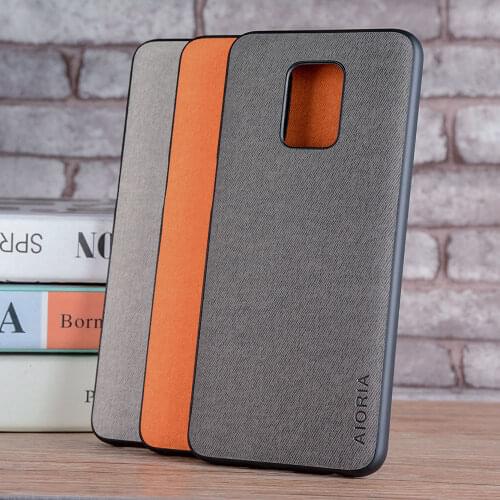 Textile fabric case for Xiaomi Redmi Note 9 Pro 9S 9T , withTPU+PC 2in1 material,phone case for Redmi Note 9T 5G case cover capa
