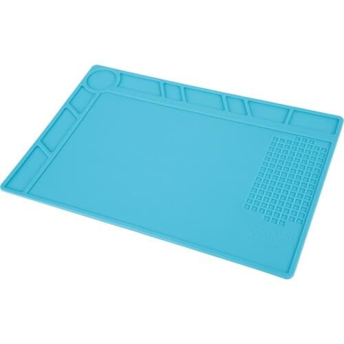 Soldering Station 500°C Heat Resistant Pad Phone Watch Repair Non-Slip Silicone Mat Pad Mat Pad Thermostable Anti-Corrosive