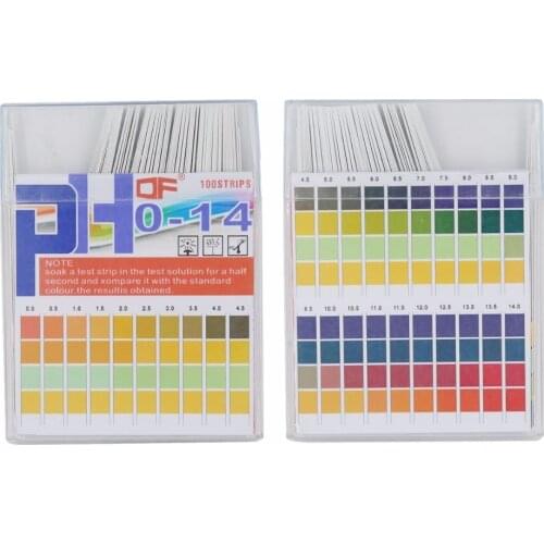 Universal pH Test Paper Strips for Test Body Acid Alkaline pH Level, Aquariums, Drinking Water, Measure Full Range 0-14 20%OFF