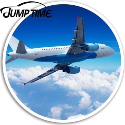 Jump Time for Airplane Vinyl Stickers Plane Pilot Sky Sticker Laptop Luggage Waterproof Accessories Bumper Car Decal