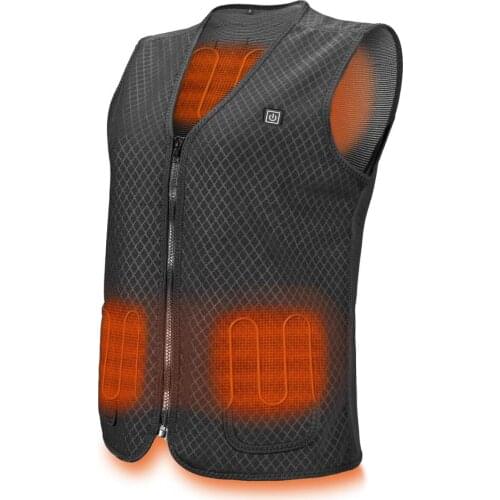 Men Outdoor USB Infrared Heating Vest Jacket Winter Flexible Electric Thermal Clothing Waistcoat For Sports Hiking Outdoor Vest