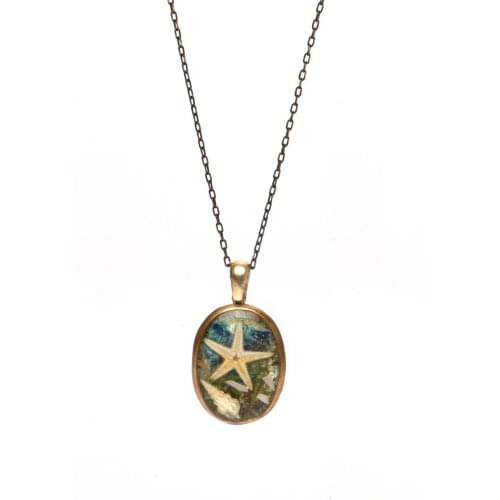 Ocean Themed Gold Pendant Series