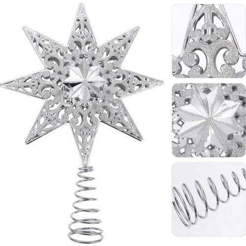 1pc Christmas Tree Star Topper Christmas Tree Ornament Xmas Tree Decoration
