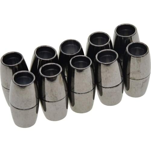10 Sets 6mm Bracelet Necklace Barrel Magnetic Clasps Jewelry Making