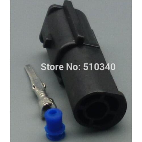 100sets 1 pin Male Kit Auto Sealed Plastic Auto Waterproof Injection Mould Connector Automobile