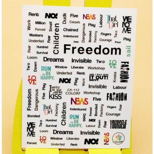 3D Stickers for Nails Cute Bold Letter Love Design Nails Art Decoration Manicure Sticker Decals Slider Nail Foil Accessories