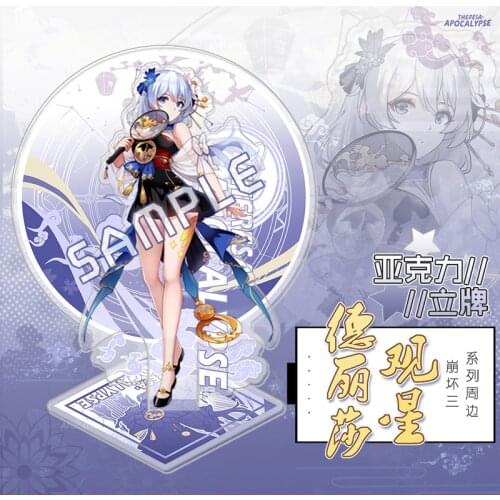 Acrylic Stand Model Plate Desk Decor Figure Badge Brooch Bedge Pin Toy Gift Honkai Impact 3 Theresa Apocalypse Seele Vollerei