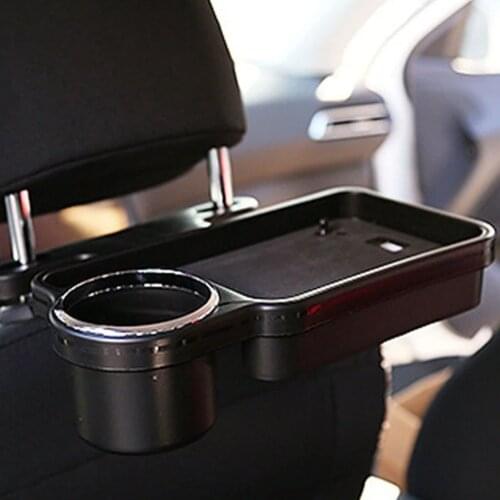 Car Water Cup Holder Practical Detachable Bottle Rack Bracket Car Seat Back Folding Drink Food Tray For Auto Car Accessories