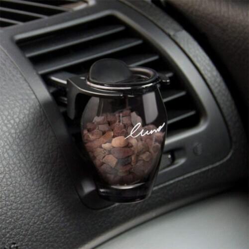 Car Perfume Zeolite Refillable Car Air Freshener Solid Stone Fragrance Car Vent Clip Perfume Ornaments Car Accessories