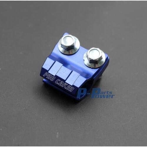 CNC Anodized Aluminum Blue Brake Line Hose Clamp Holder with Bolts and Nuts For Yamaha Dirt Bike Motorcycle Enduro ATV new