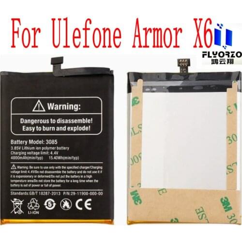 FLYORZO Ulefone Armor X6 Phone Batteries