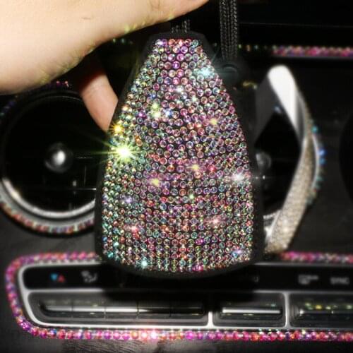 Crystal Diamond Key Wallet Bag Luxury Colorful Key Bag Chain Crystal Rhinestone Car Key Case Bag Girls Women
