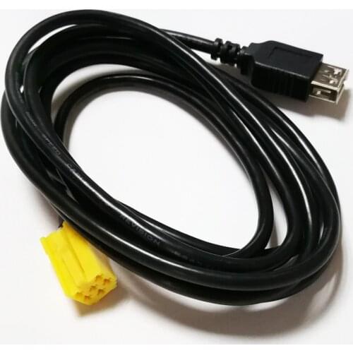 Mini ISO 6Pin Connector USB Adpater Cable For Alfa Romeo Fiat Grande Punto
