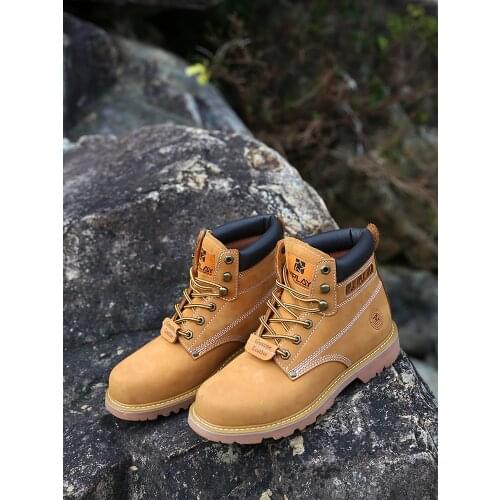 Men Martin Boots Leather Shoes Men Popular Comfy Spring Autumn Shoes Working Ankle Boots Waterproof Shoes Lovers shoes