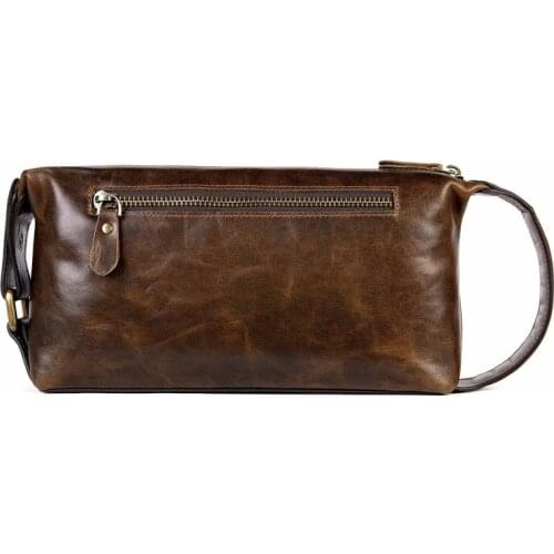 New Men Genuine Leather Clutch Bags Large Capacity Men Wallets Real Cow Leather Long Purse Male Cellphone Wallet Passport Cover