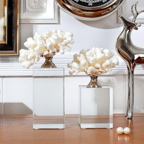 Some modern luxury natural crystal coral villa model room decoration decoration Home Furnishing D0249
