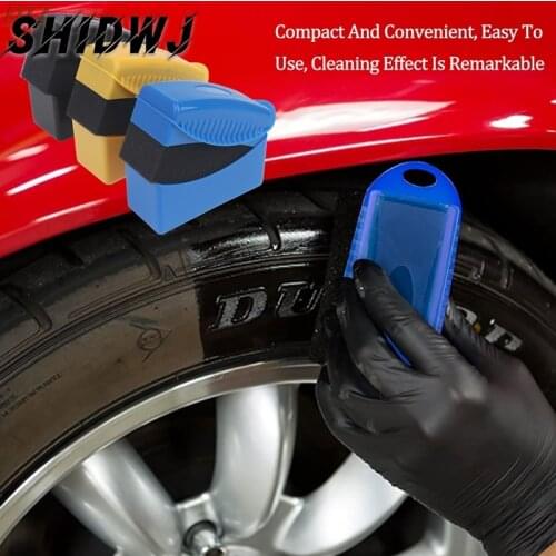 New 1pcs Car Wheel Polishing Waxing Sponge Brush Plastics Washing Cleaning Brush Sponge Brush Car Clean Detail Accessories