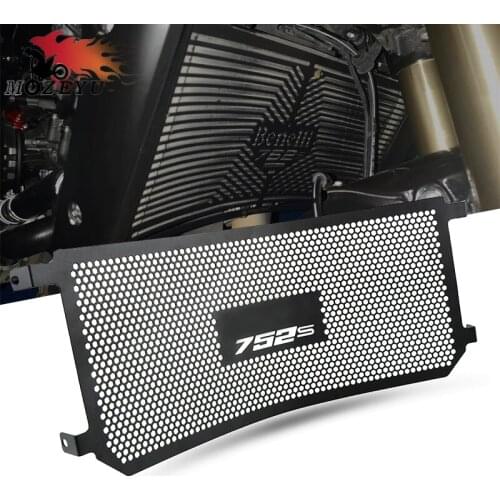 New For Benelli 752s 2018-2019 Honeycomb Grid Aluminum Motorcycle Radiator Grille Protective Guard Cover With Benelli LOGO