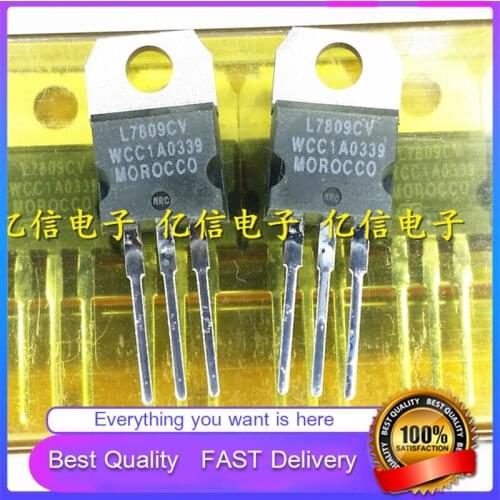 10Pcs/Lot New Original L7809CV L7809 TRIPLE-TERMINAL Voltage-Regulator TUBE TO-220 DIRECT PLUG Good Quality