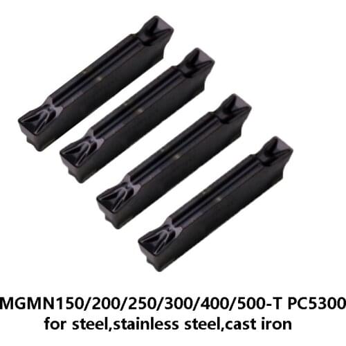 Original MGMN MGMN150 MGMN200 MGMN250 MGMN300 MGMN400 MGMN500 T PC5300 Grooving Carbide Inserts Universal Lathe Cutter Turning