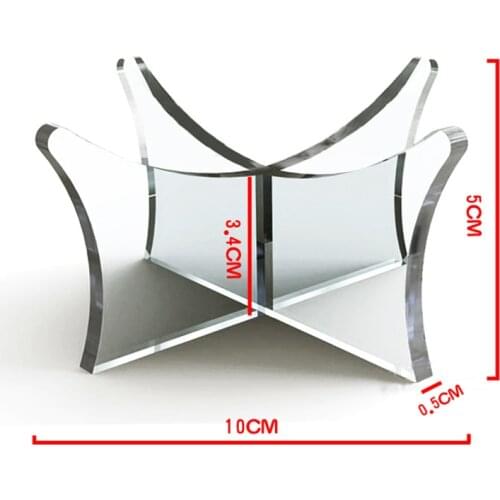 1 Piece Transparent Acrylic Ball Stand Display Holder Rack Support Base For Soccer Volleyball Basketball Football Rugby Ball